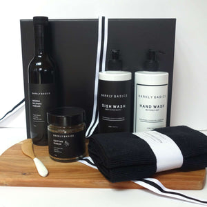 black and white home hamper | eco friendly | eco by design gifts hobart