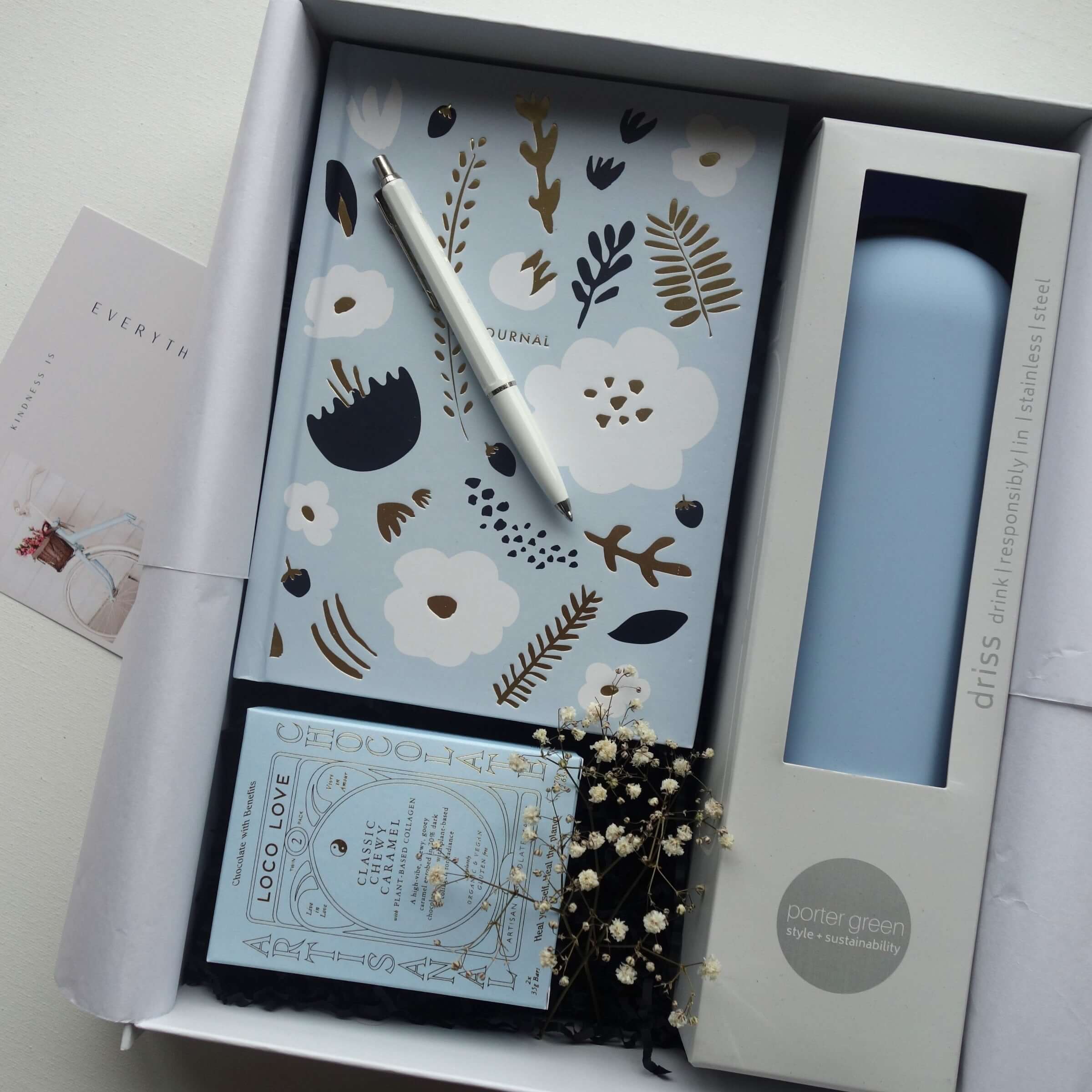 female gift box with journal | eco by design gifts