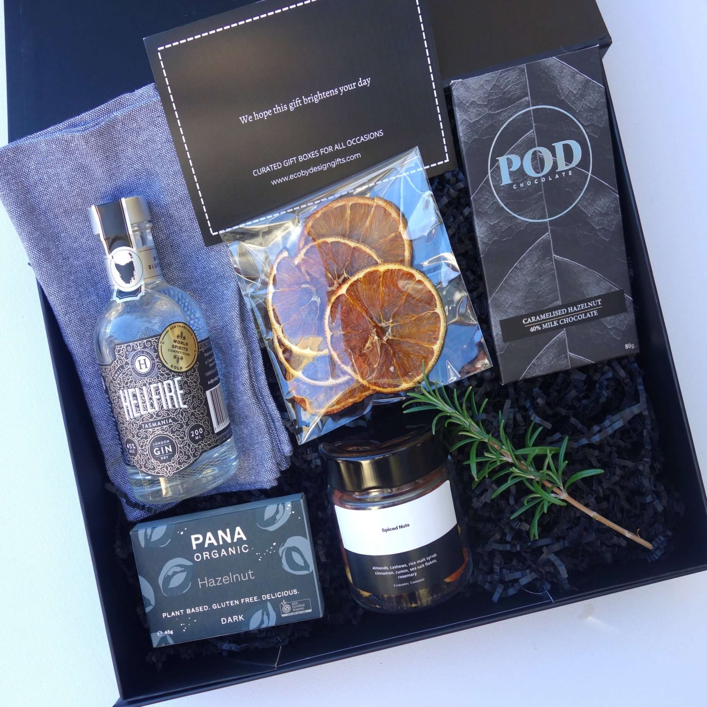 Tasmanian gin gifts Hobart gin gift Eco by design gifts